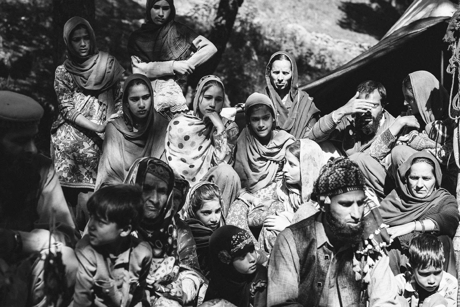 black and white photography | Kashmiri Family